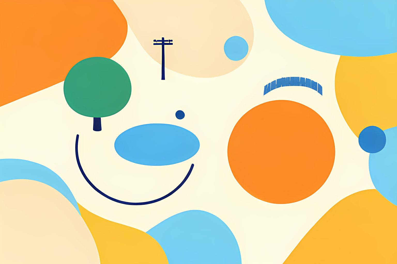 A warm stylized map shows a small unbranded delivery drone following a curved path around a tree, power pole and blank pool shape to a clear garden circle.